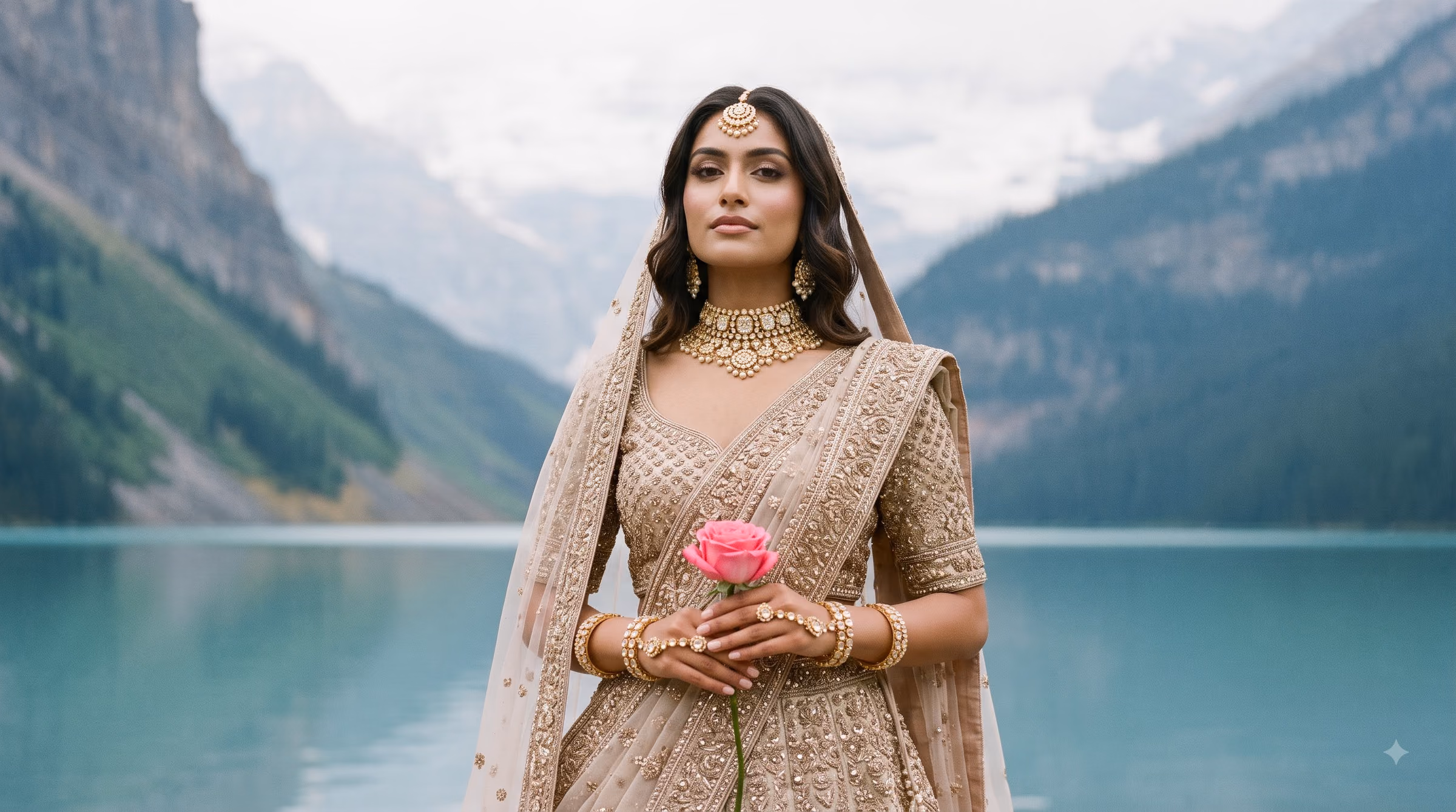 Shahi Zari Royal Ivory Hand-Crafted Bridal Anarkali