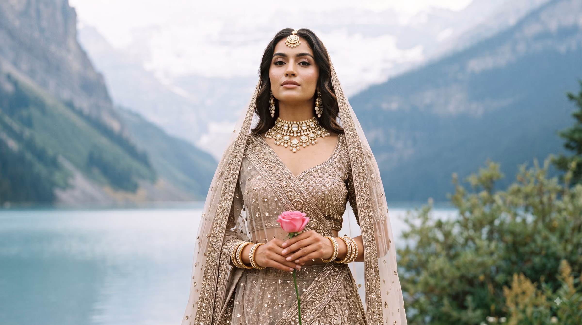 Shahi Zari Royal Ivory Hand-Crafted Bridal Anarkali