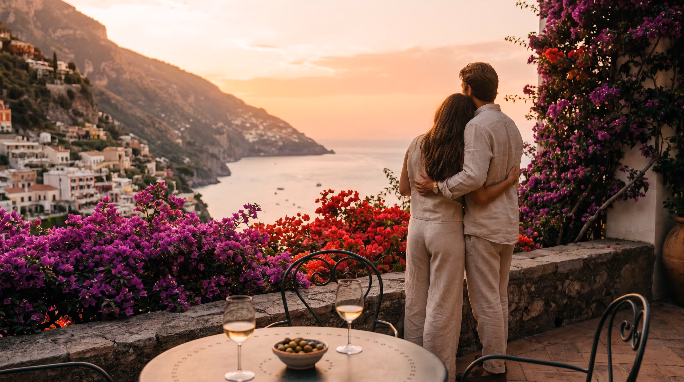 Amalfi Coast Cliffside Villa & Riva Yacht Soiree