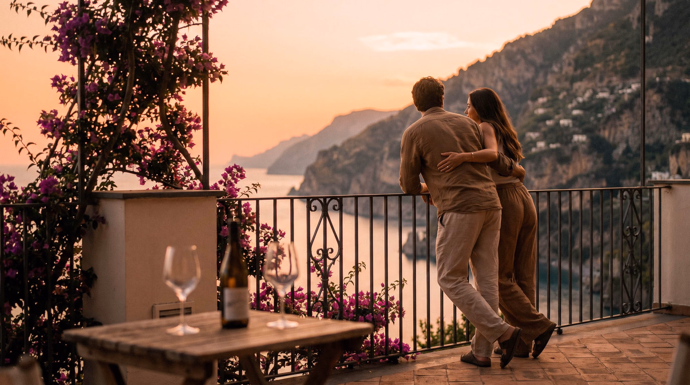 Amalfi Coast Cliffside Villa & Riva Yacht Soiree