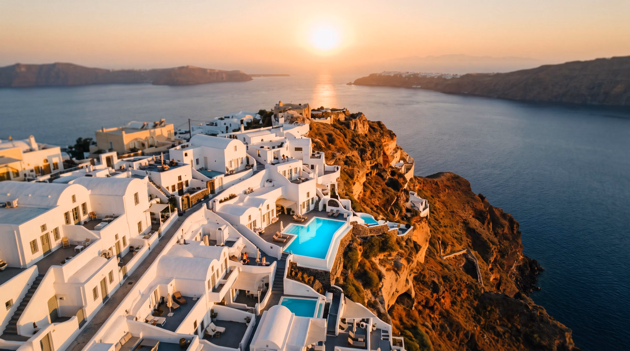 Santorini Caldera Sunset Infinity Suite