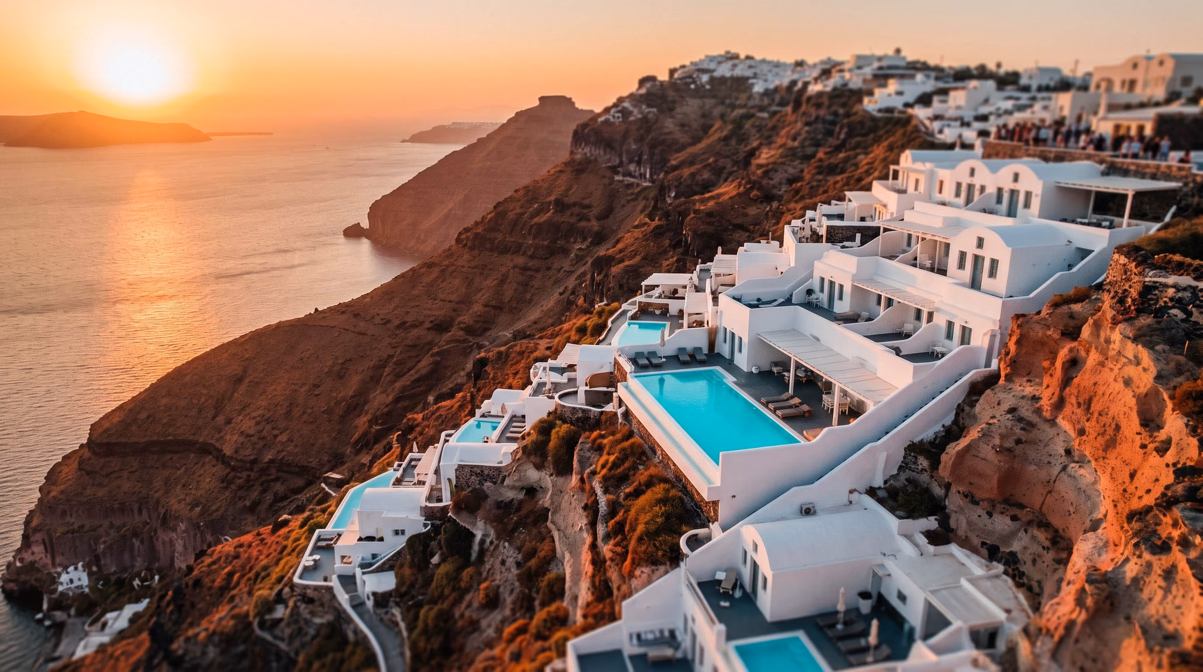 Santorini Caldera Sunset Infinity Suite