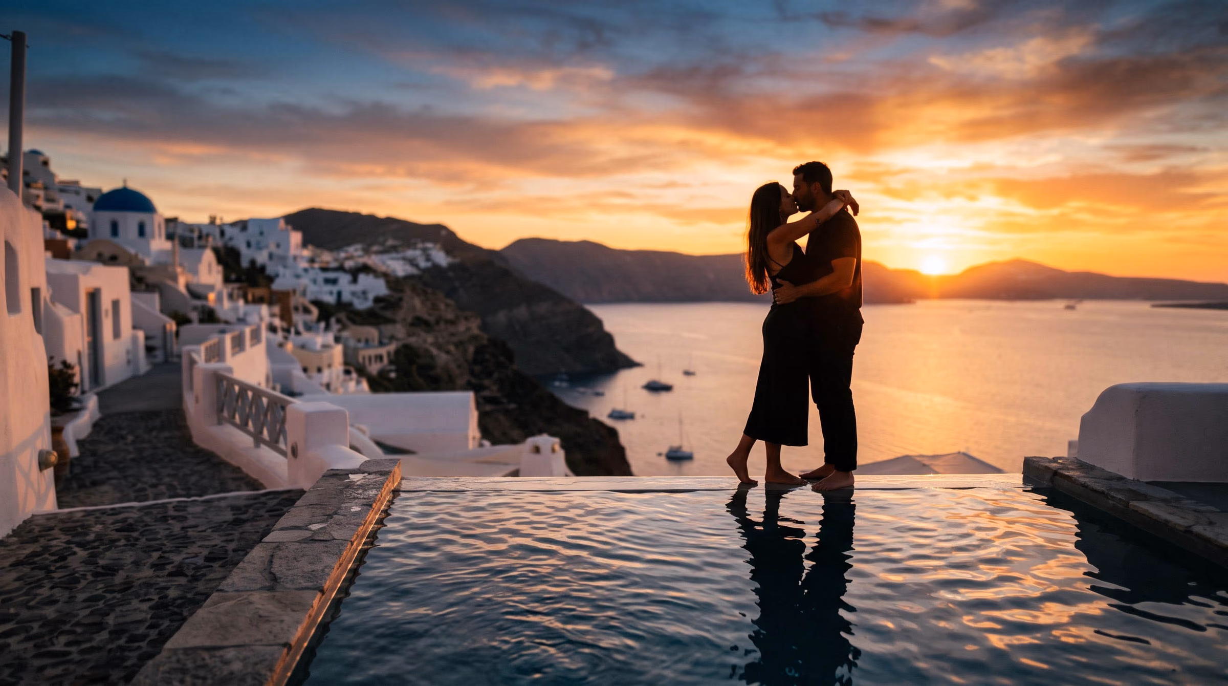 Santorini Caldera Sunset Infinity Suite