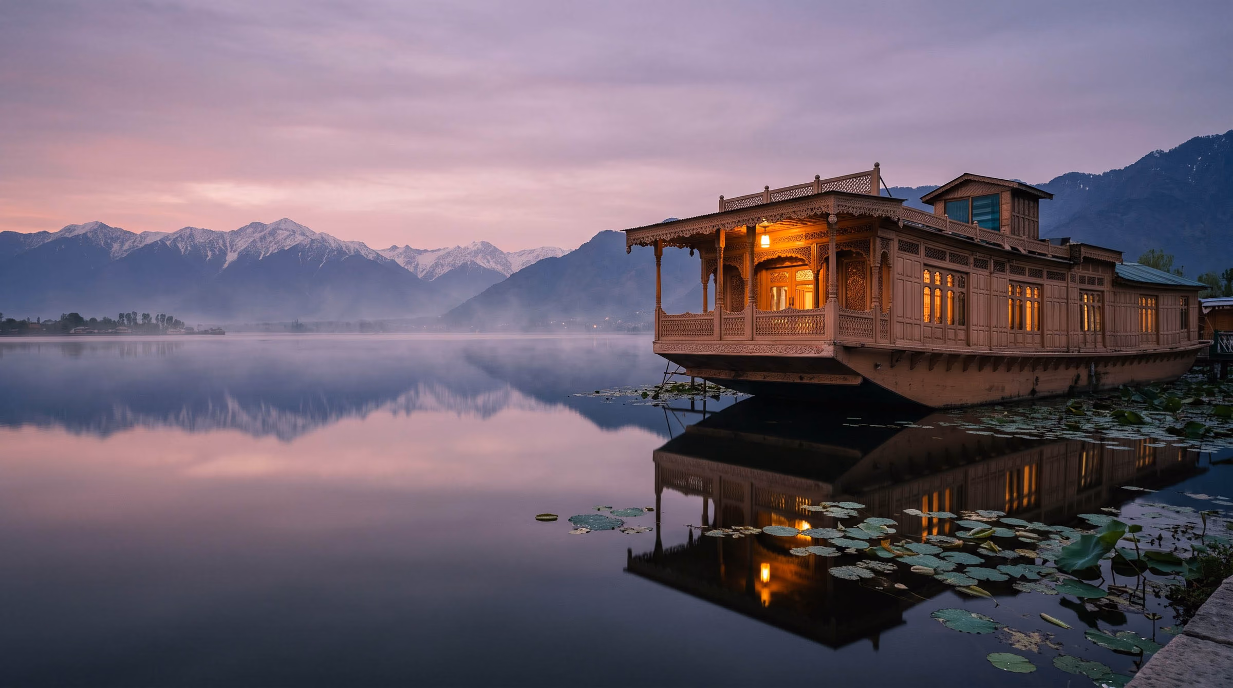 Kashmir Valley Floating Cedar Palace & Meadow Serenade